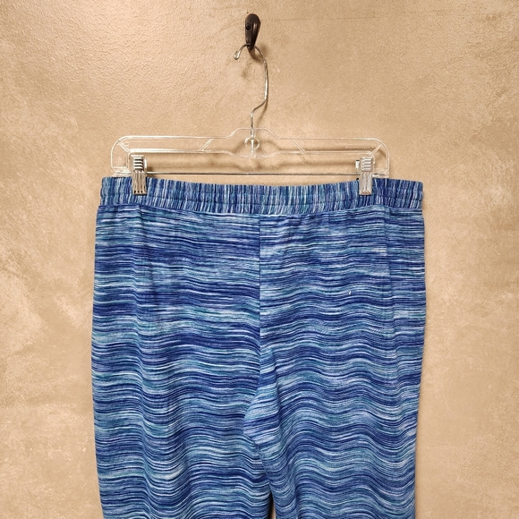 Karen Neuburger Live Love Lounge Blue Heather Striped Pajama Pants Size XL - Picture 5 of 9